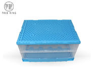 جعبه پلاستیکی قابل انعطاف پلاستیکی 50 لیتری با 4 دستگیره 600 * 400 * 280