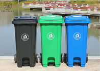 سطل هیدرولیک پلاستیکی، سطل های زباله رنگی با استفاده از پدال لایت 120 لیتر