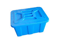 جعبه جعبه های پلاستیکی زرد رنگ با حصیر برای بازیافت مجدد تجاری