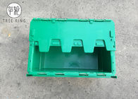 جعبه های ذخیره سازی پلاستیک سبز با آویز آویز، کیسه های بسته بندی شده 500 X 330 X 236 میلی متر