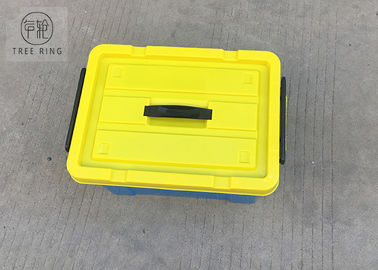 مستطیلی Nesting Virgin PP جعبه ذخیره سازی پلاستیکی 50L با لایه یاب 40 * 29 * 24 سانتی متر