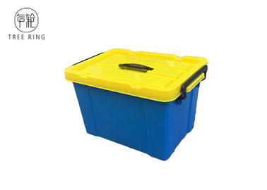 مستطیلی Nesting Virgin PP جعبه ذخیره سازی پلاستیکی 50L با لایه یاب 40 * 29 * 24 سانتی متر